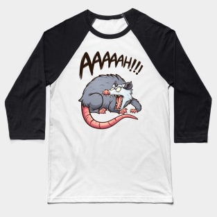 Angry opossum Baseball T-Shirt